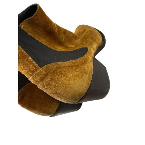 Everlane Western Chelsea Suede Ankle Boots Brown Leather Pull-On US 9 Italy - Picture 8 of 10